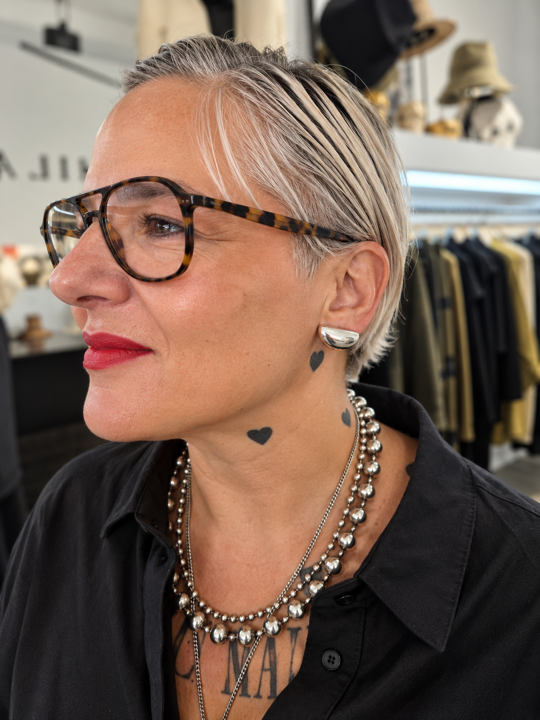 Pendientes armadura de la colección BIONIC en plata