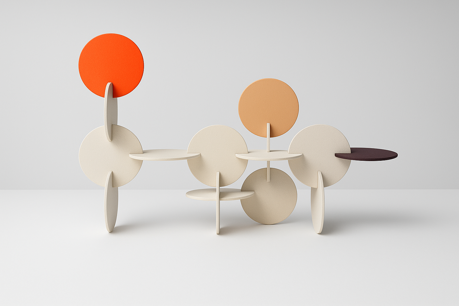 Estructura decorativa Forma&Color en varios colores impresa en 3D